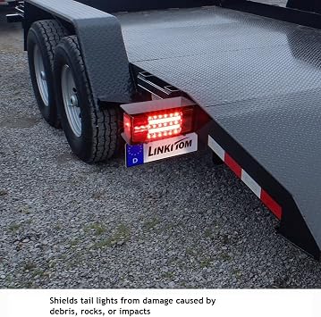 Rectangular Submersible LED Trailer Light Kit & Mounting Box
