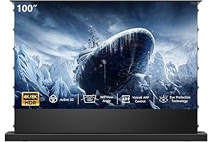 Large 100 Inch 16: 9 Projector Screen Motorized Screen for Long Throw/Short Throw Projectors