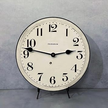 1930 Regulator Clock Wall Clock | Ultra Quiet Quartz Mechanism | Hand Made in USA Beautiful Crisp Lasting Color | in 8 Sizes | 10 Inch