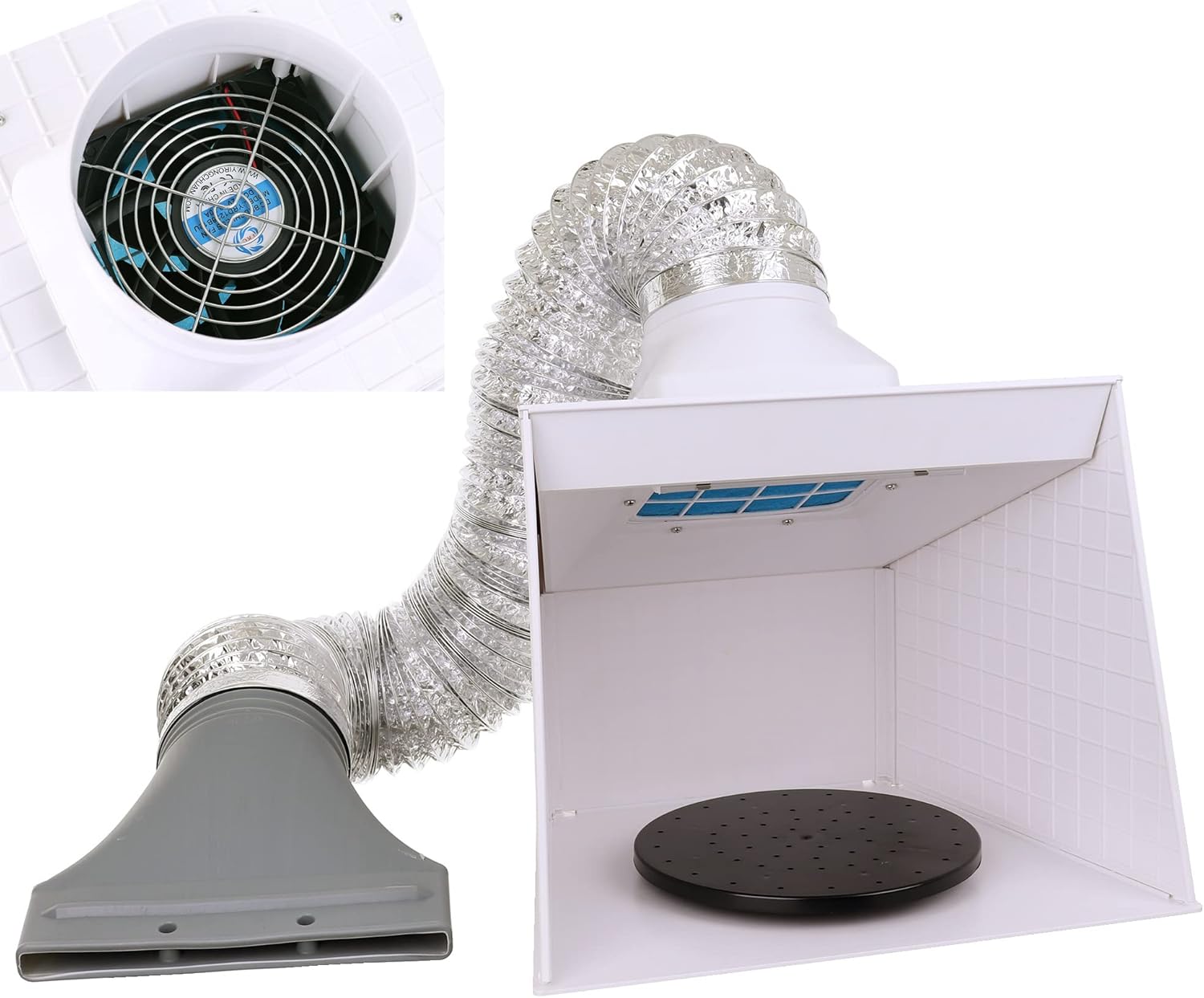 Yinian Lackierkabinen Filterrolle - 0.75x14m Glasfaser, 60mm Dick