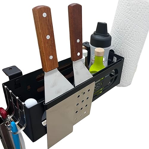 Miniatura 7 de Organizador de parrilla para Blackstone de 28 pulgadas36 pulgadas, accesorios de parrilla para parrilla, soporte de herramientas de ahorro de