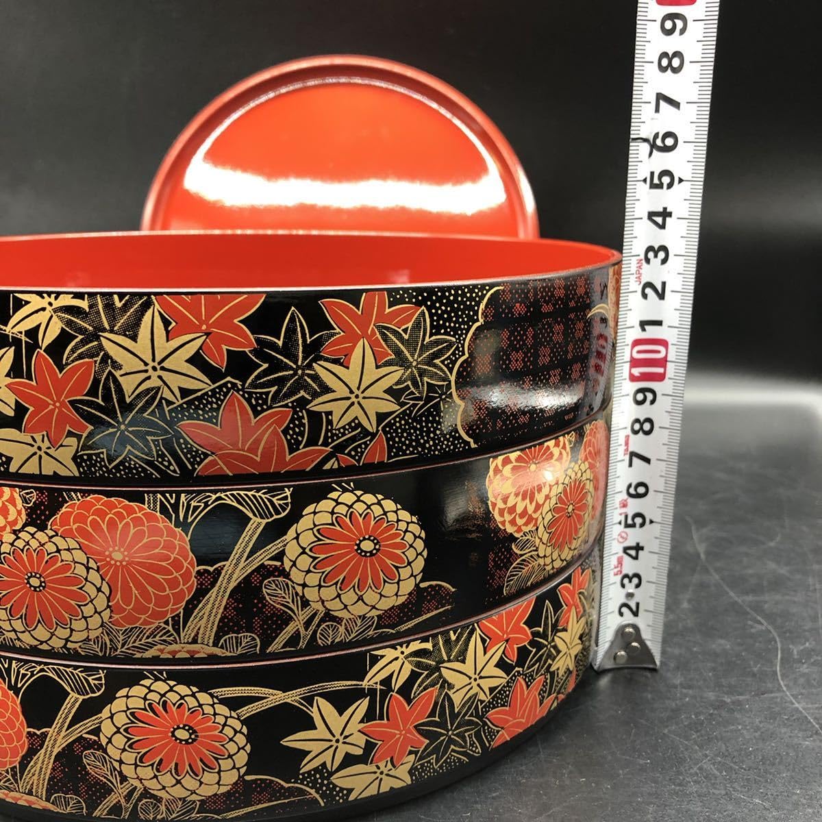 回転台付き三段重 回転台付き三段重