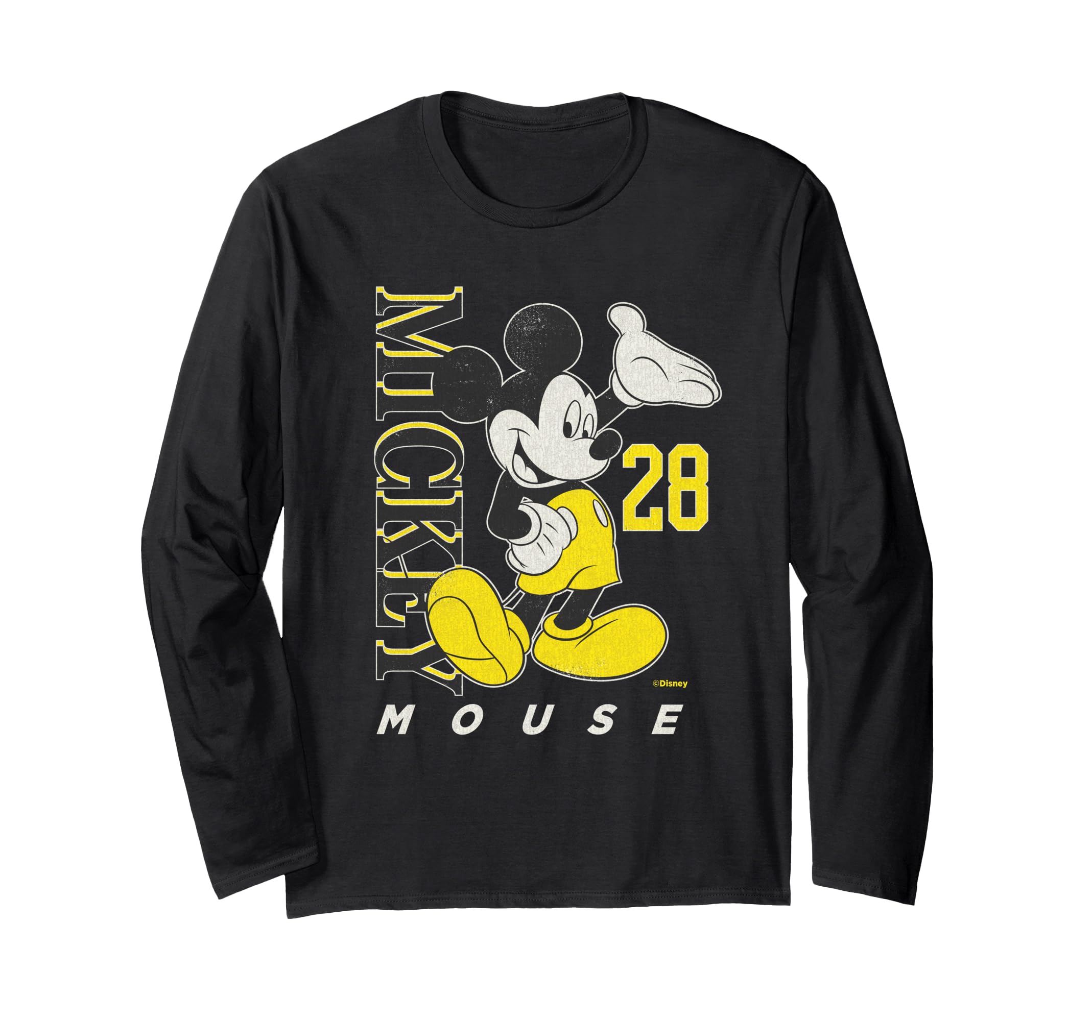 ハワイミッキーマウス　ディズニーヴィンテージTシャツ　イエロー×ブラックL Amazon.co.jp: ディズニー ミッキーマウス ヴィンテージ クラシック 28