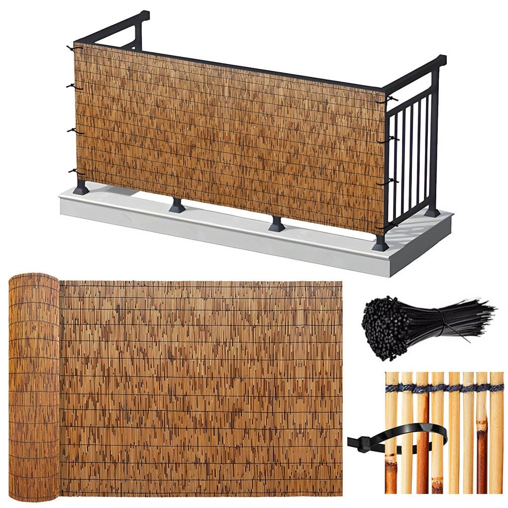 Bamboo Fencing Privacy 50×800cm 70×700cm 100×500cm Reedhead Screen Fencing Eco-Friendly, Outdoor Privacy Fence for Backyard Garden Fencing Divider (Size : 50x600cm)