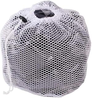 Premium Fine Mesh Laundry Bag - Sturdy White Mesh Material with Drawstring Closure. Ideal Machine Washable Mesh Laundry Bag for Factories, College, Dorm and Apartment Dwellers - (Large, 20 x 28")
