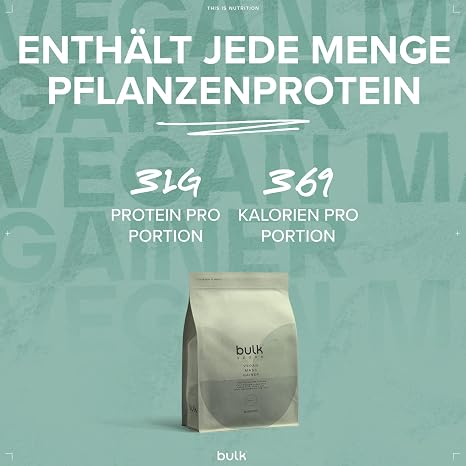 Bulk Vegan Mass Building Strawberry 2.5 kg Vegetable protein powder weight gainer mass gainer