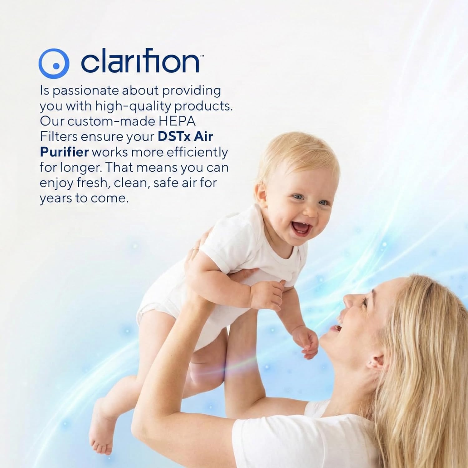 Clarifion - DSTx HEPA + Carbon Air Purifier Filters Replacement 3 Pack, Air Filter for Home, Bedroom, HEPA Filter for Air Purifiers, May Help with Dust, Odors, Smoke, Apartment Essentials