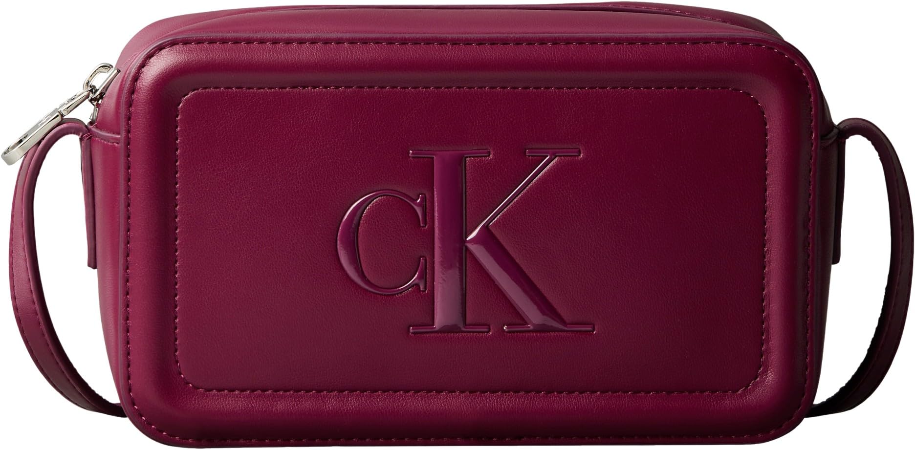 Calvin Klein Women's BOLD CK CAMERA BAG LV04F3220G Crossover, Red (Alluring Pink), One Size