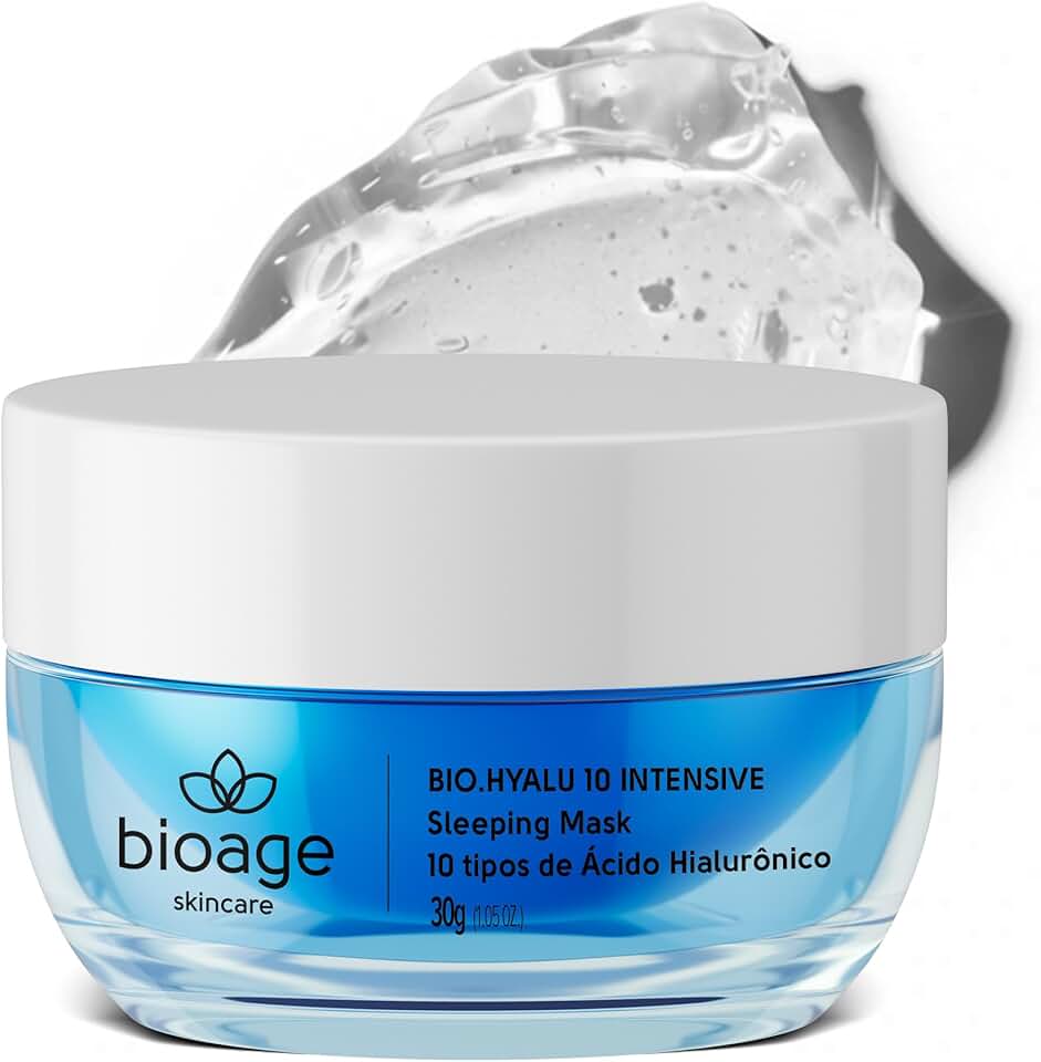 Bioage Máscara Noturna de Ácido Hialurônico Bio.Hyalu 10 Intensive - 30g