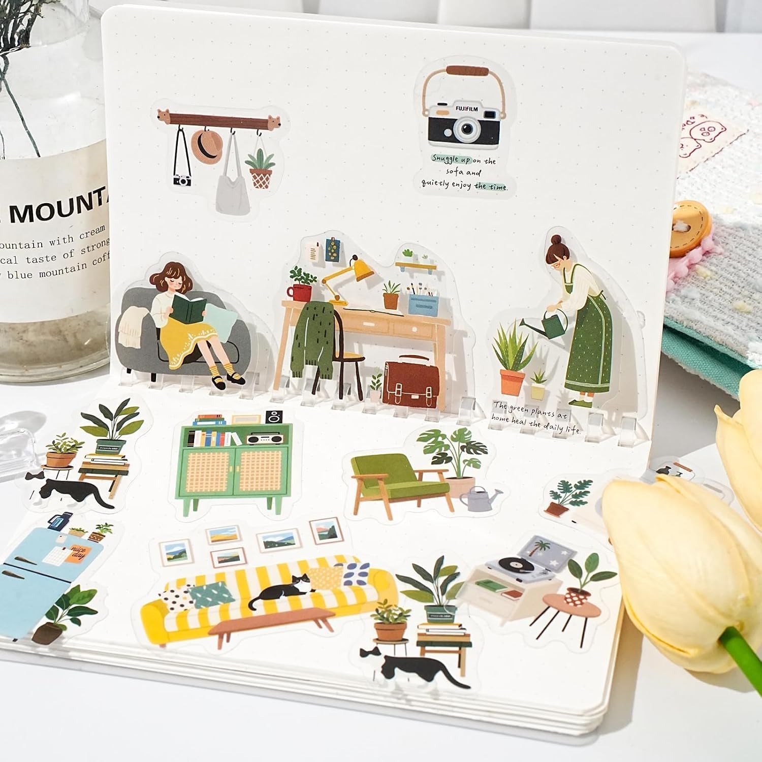 Journaling Stickers for Scrapbooking Supplies, 180PCS Daily Life Scrapbook Stickers for Journaling, Junk Journal Supplies, Planner (Everyday)