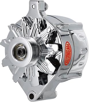 Powermaster 8-37100 Chrome Ford Upgrade w/6 Grv Pulley 100A