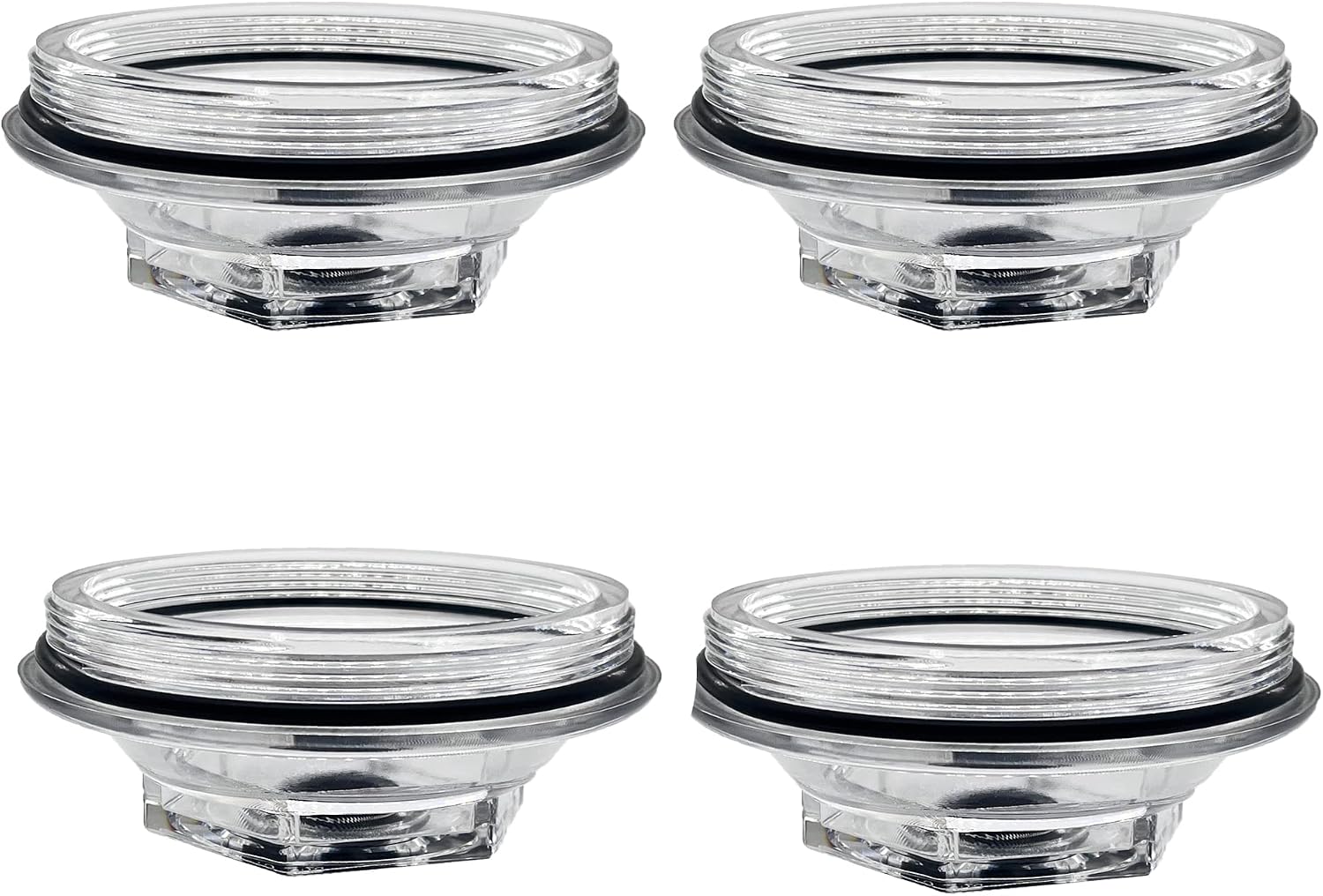 21-36 Oil Bath Dust Caps K71-148-00 Replacement for Dexter 9k-10K General Duty Axles 10K HD 12K 15K 4.0" Threads Trailer Axle 4 Pcs Plastic Screw-on Cap Kit Rubber Plugs O-Rings