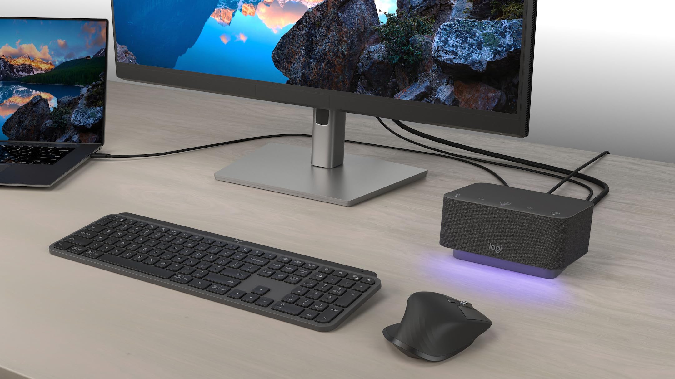 Logitech Logi Dock MSFT Version, All-In-One Docking Station, Grafit - B-Ware