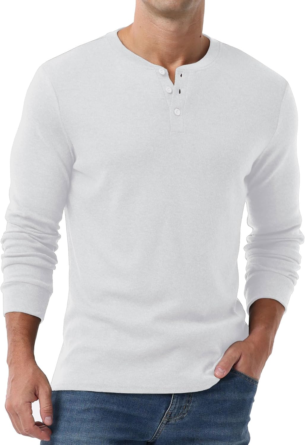 Sailwind Men's Henley Shirts Long Sleeve Casual Classic T-Shirts Button Henley Pullover Tee