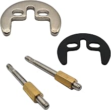 Monobloc Tap Fixing Kit | Mono Basin Tap Mounting Set for Kitchen Tap Mixer Tap | 2 Hole Bracket 2 Bolts for Kitchen Taps Mixer Tap Kitchen Sink Tap | Basin & Sink Tap Clamp Bracket Replacement