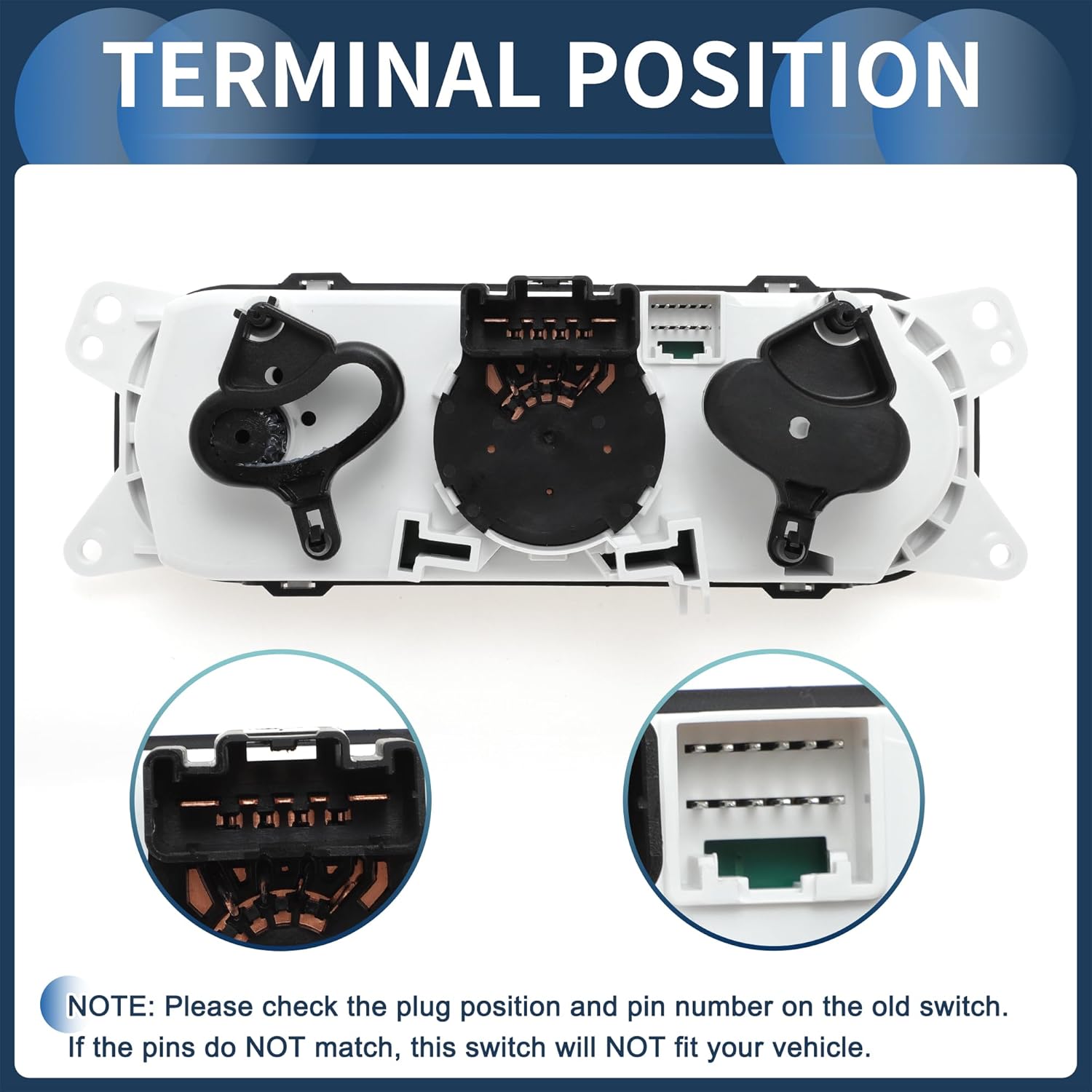 No.55111840AE Climate Control Module for Jeep Wrangler 2007-2010 Heater A/C Climate Control Panel Black