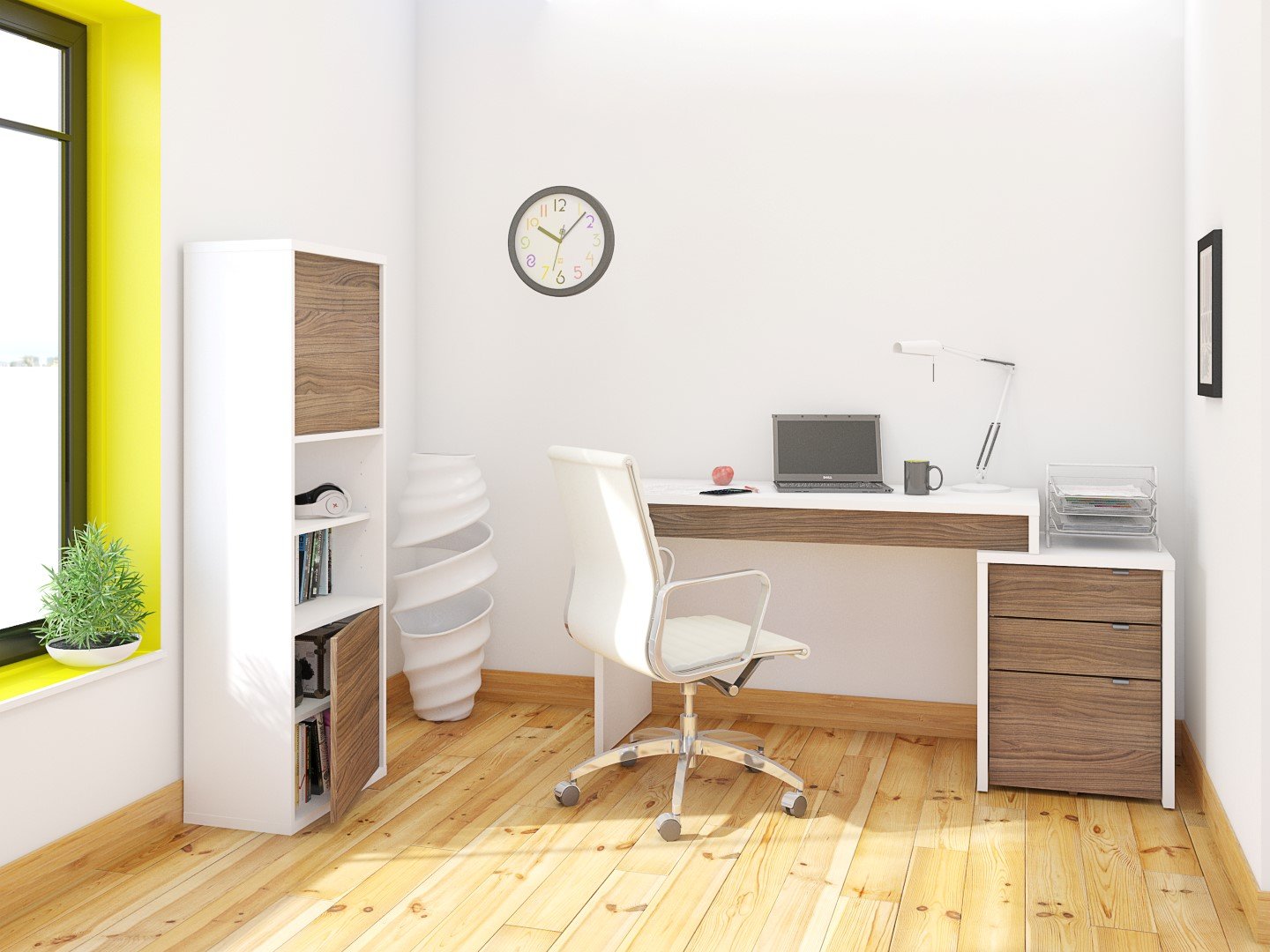 Amazon.com: Liber-T Reversible Desk Panel from Nexera, White and