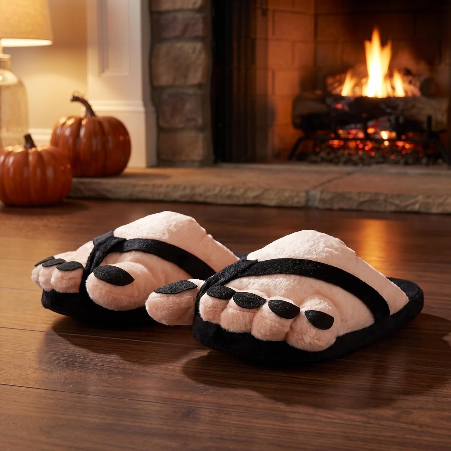 KALLORY 1 Pair Halloween Giant Feet Costume Slippers, Funny Oversized image 3