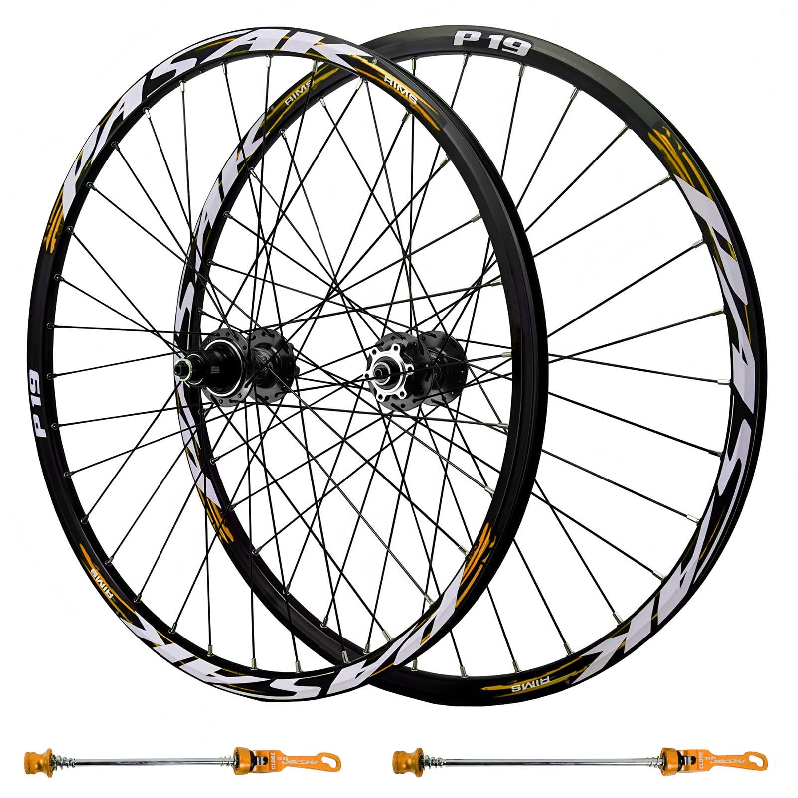 AuroraXQ XD-Hub zestaw kół do roweru górskiego, 26 27,5, 29 cali, do 11-12 prędkości, podwójna obręcz ze stopu aluminium, szybkie zwalnianie, hamulce tarczowe, koła MTB, 32H (czerwone, 70,5 cala)