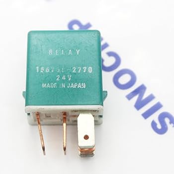 SINOCMP 4436534 Relay Assy 24V with 5 Pins Excavator Green