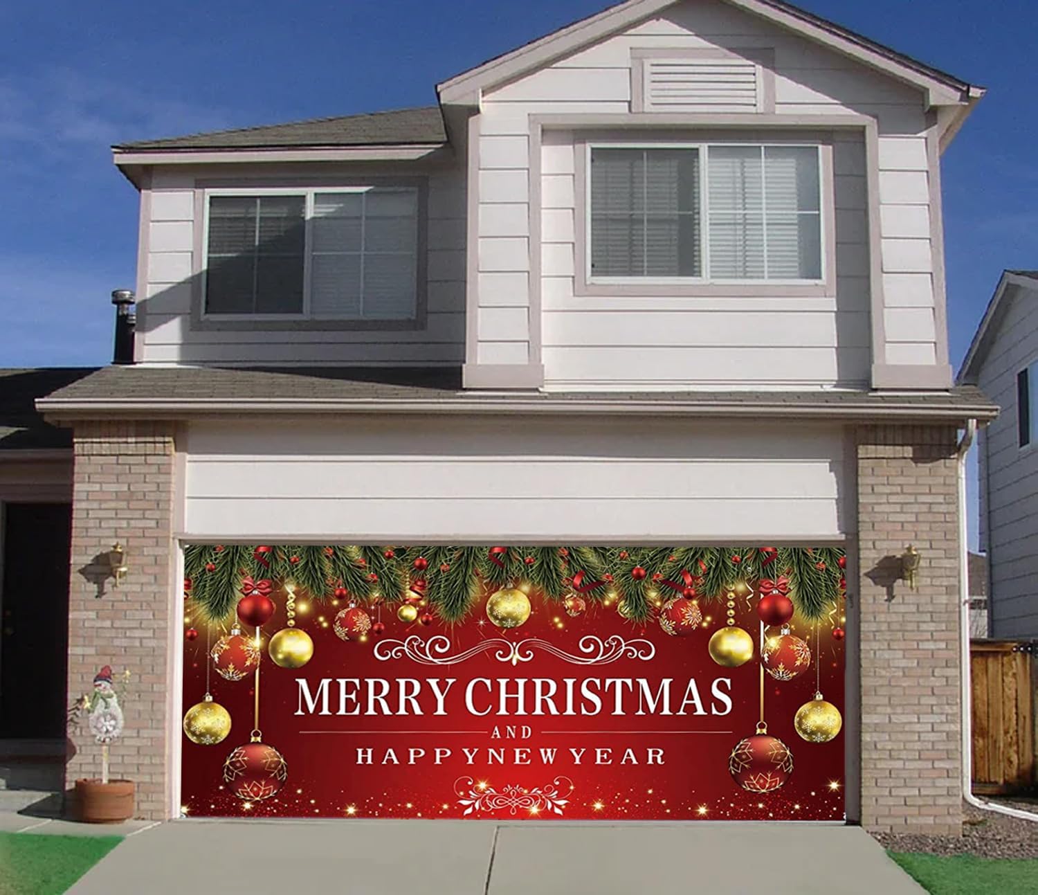 Christmas Garage Door Banner,Merry Christmas Theme,Garage Door