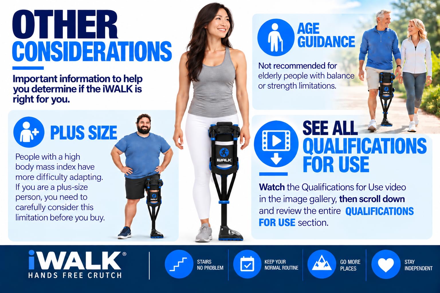 iWALK3.0 Original Hands Free Knee Crutch-Replaces Knee Scooter & Crutches — Amazon image 9