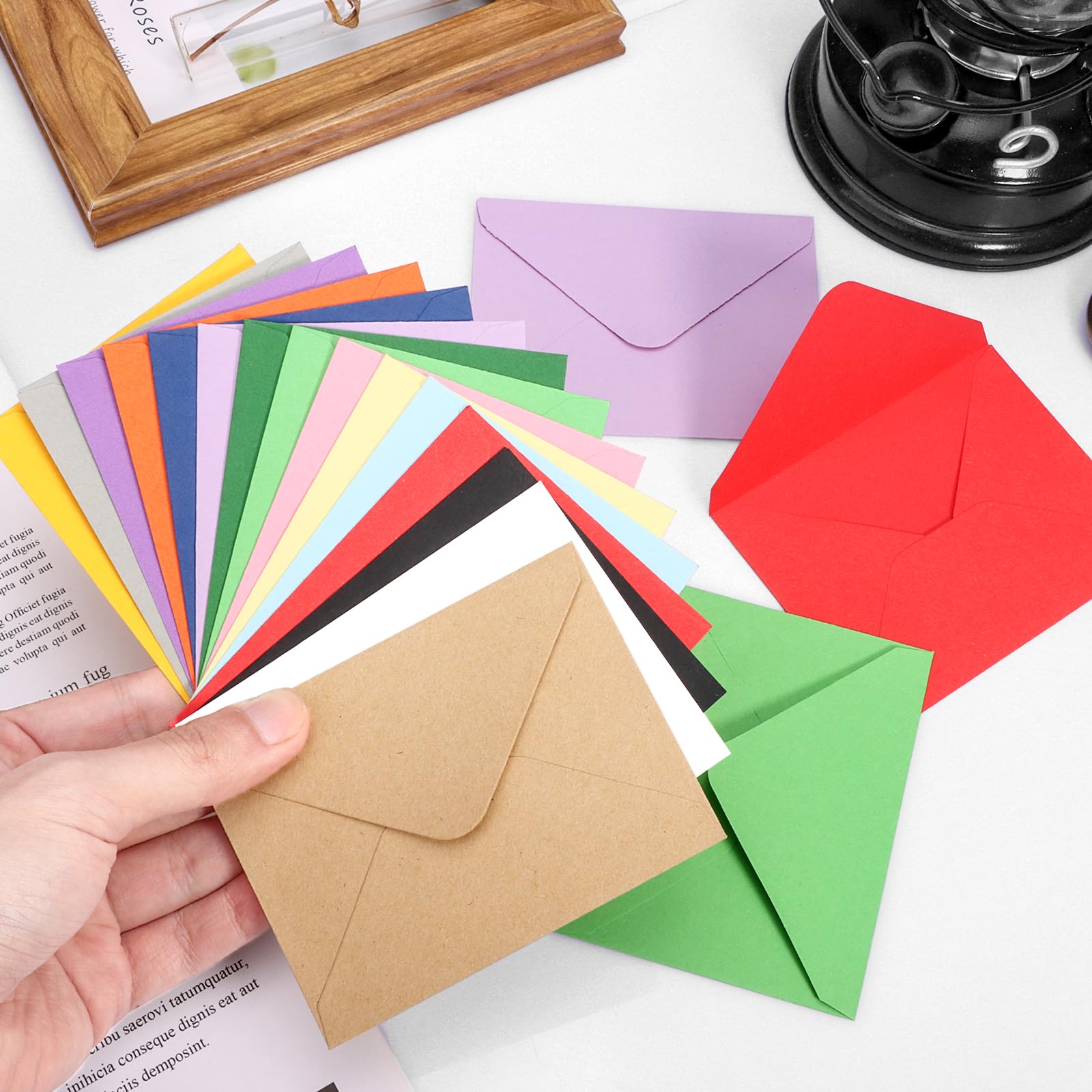 Mini Buste Colorate - 120 Pezzi In 12 Colori - Per Lettere, Semi O Piccoli Oggetti - Foto 2