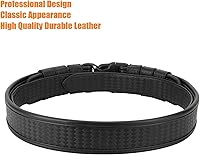 Vista 4 de TACNEX Cinturón de trabajo de tejido de canasta de 2 pulgadas con forro de gancho, 4 protectores de 1.5 pulgadas, cinturón interior reversible