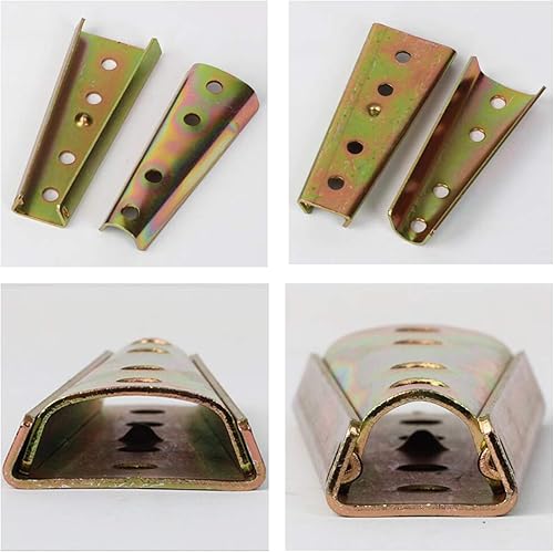 Miniatura 3 de Longitud de 4.724in pestillo de sofá, deslizador de sofá, accesorios para marco de cama, conector de muebles, perno diagonal cónico, perno de