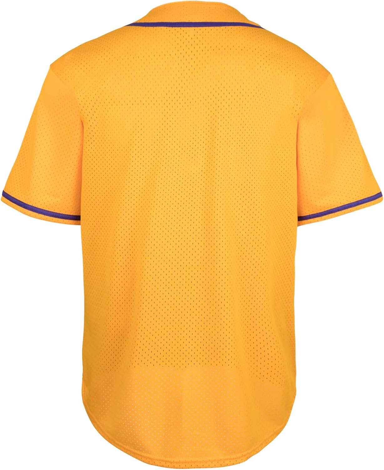 Blank Baseball Jersey Shirt for Men Mesh Plain Casual Short Sleeves Button Down T-Shirt - Image 2