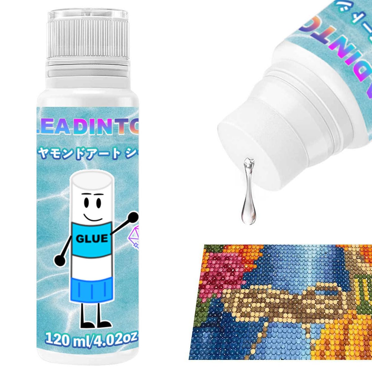 LEADINTOP ダイヤモンドアート シーラー 仕上げ剤 120ml 接着剤…