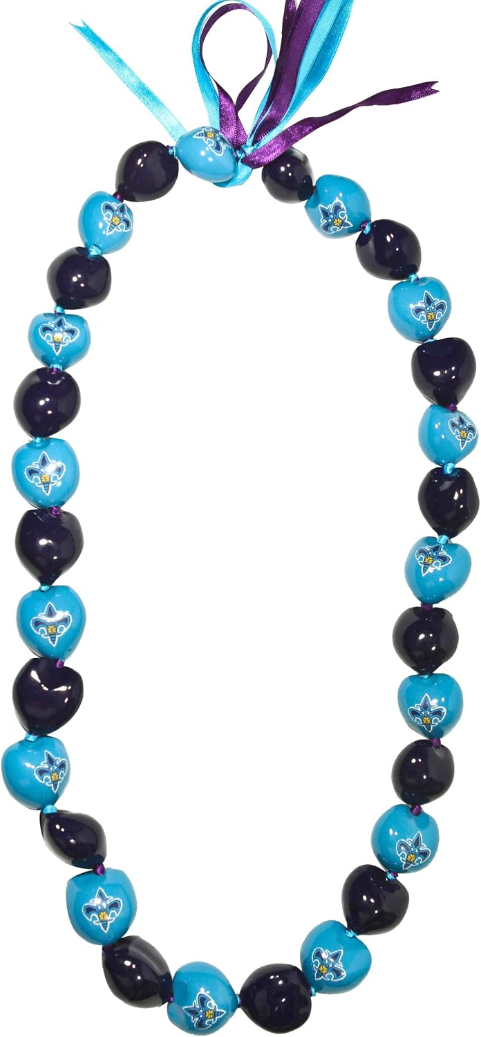 NBA Charlotte Hornets Go Nuts Kukui Nut Lei Necklace