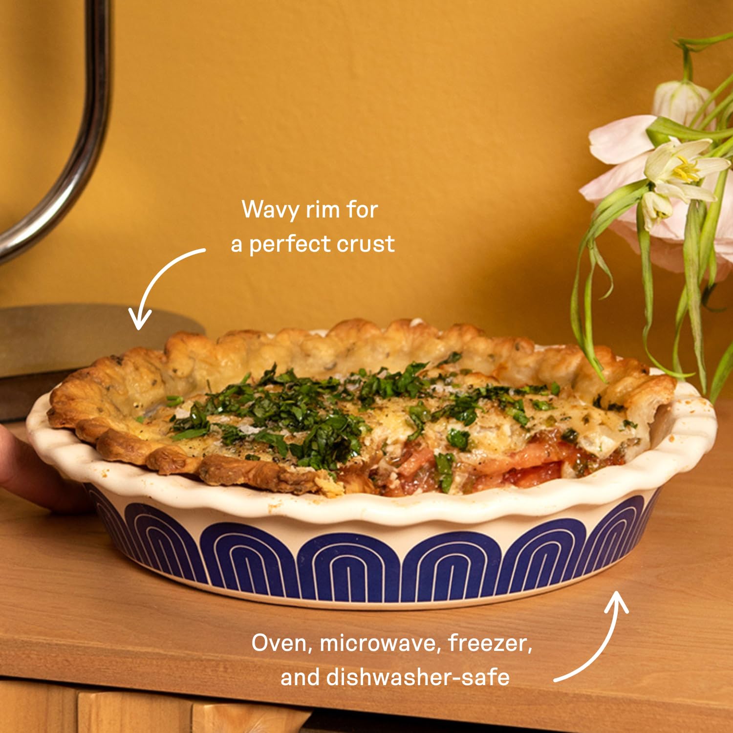 Amazon.com: Great Jones Sweetie Pie 10 inch Ceramic Pie Dish