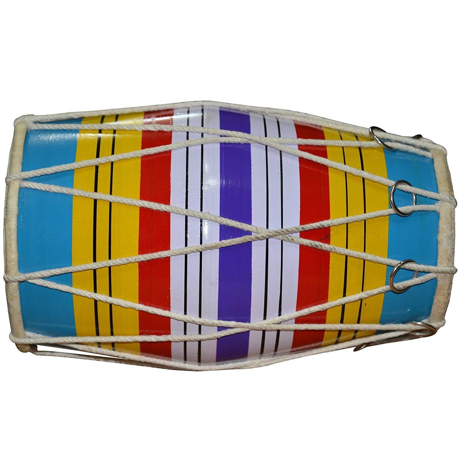 Music World Dholak (Baby Size) Hand Percussion Drum Indian Musical Instrument.