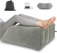 Vista 1 de Almohada de elevación de piernas inflable, almohada de descanso para piernas, almohada de cuña para poscirugía, almohadas de cuña elevada