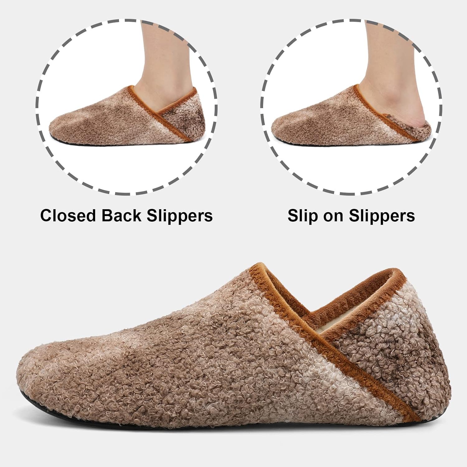 Fires Womens Mens Slippers with Rubber Sole Soft-Lightweight House Slipper Socks Around House Shoes Non Slip Indoor/Outdoor - Image 4