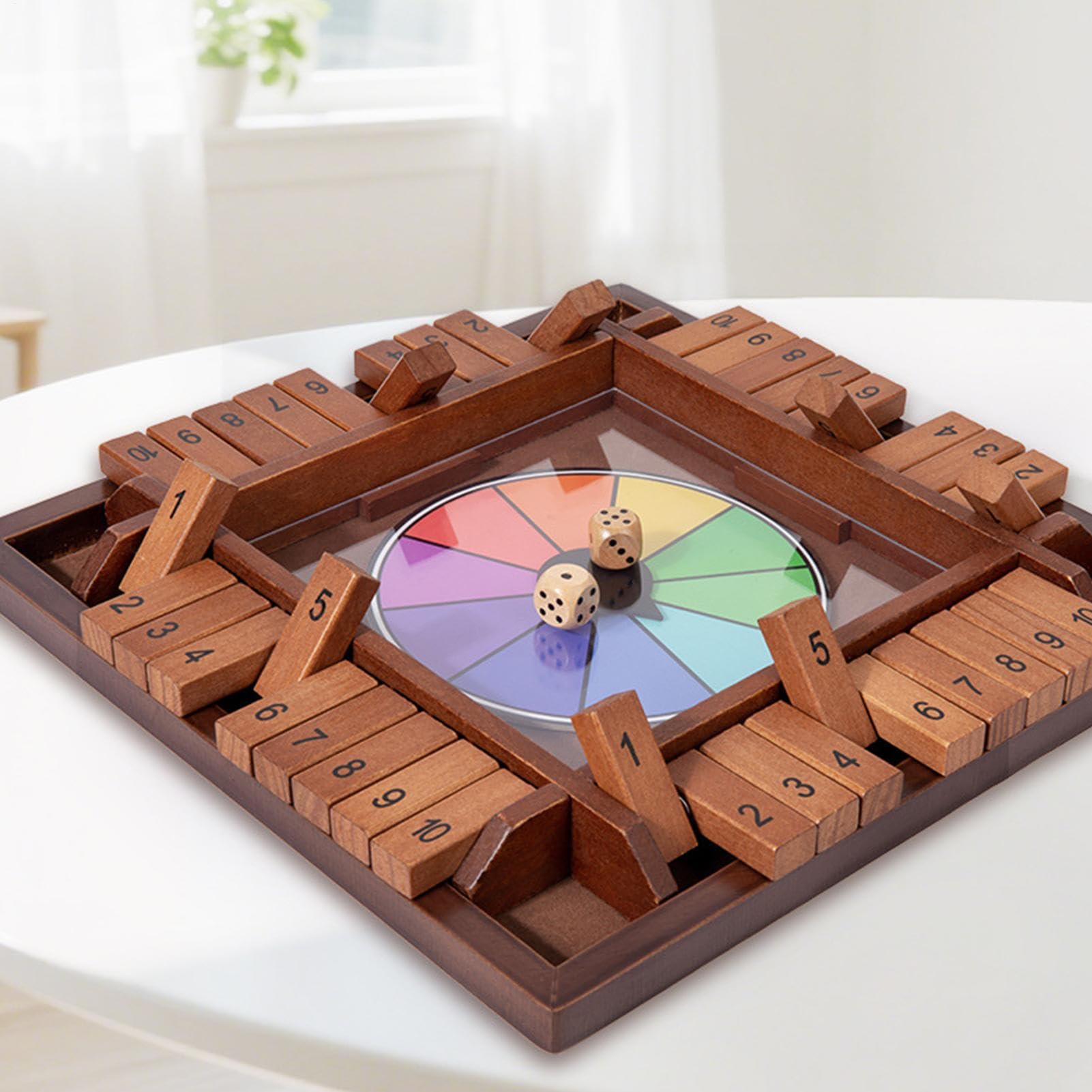 Würfelspiele für Kinder, Holzwürfelspiel, numerisch, tragbar