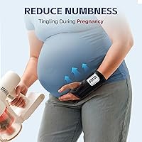 Vista 8 de FEATOL Paquete de 2 muñequeras para túnel carpiano para el trabajo con férula de muñeca, soporte de mano de 6.5'' para noche para mujeres y hombres