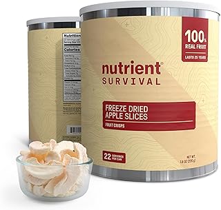 Freeze-Dried Apples – Premium Sliced | #10 Can | 25-Year Shelf Life | Clean Emergency Food Storage