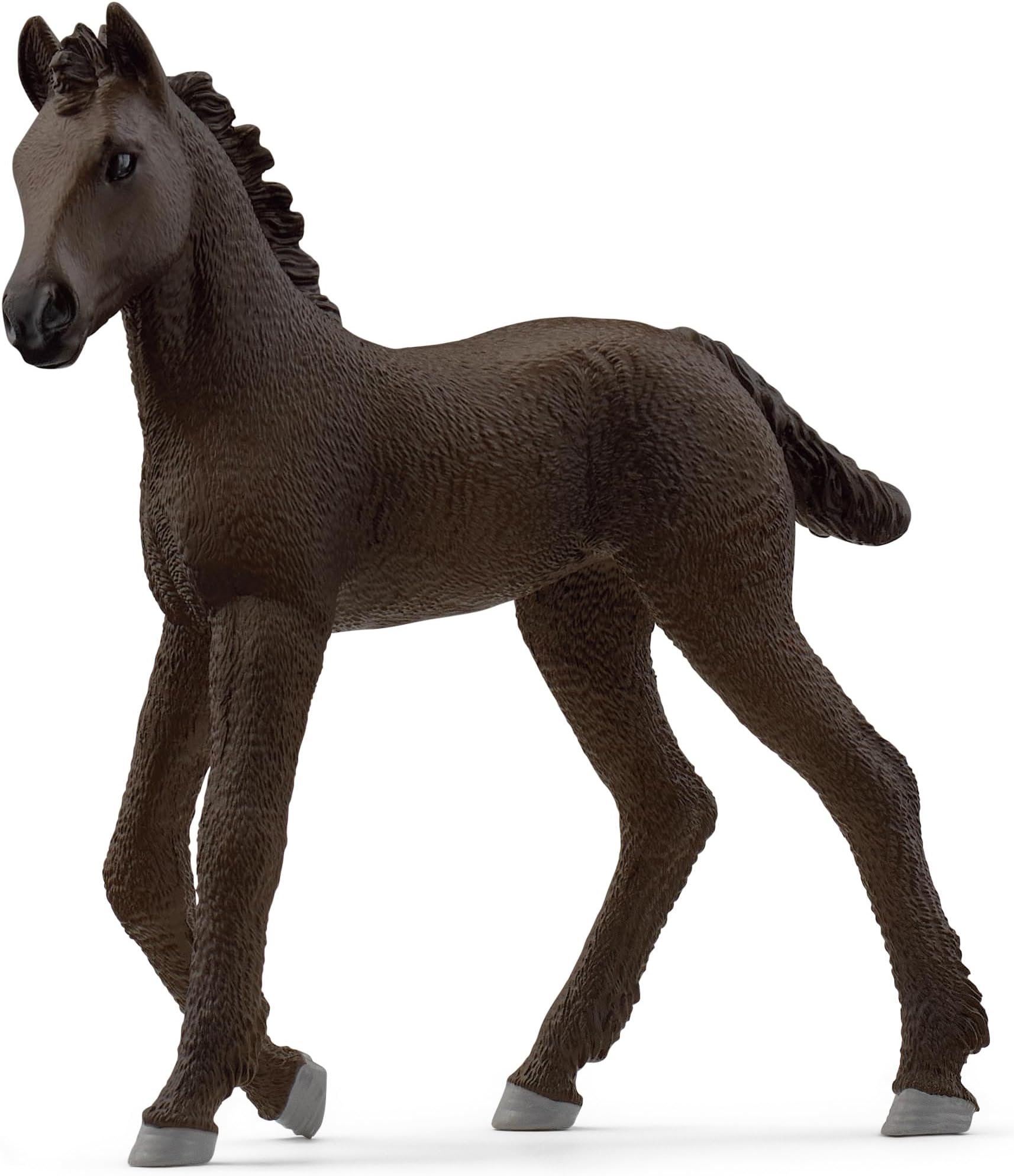 Horse Club - Friesian Foal Horse Figurine - Pony Figures for Girls and Boys - Kids Ages 5+