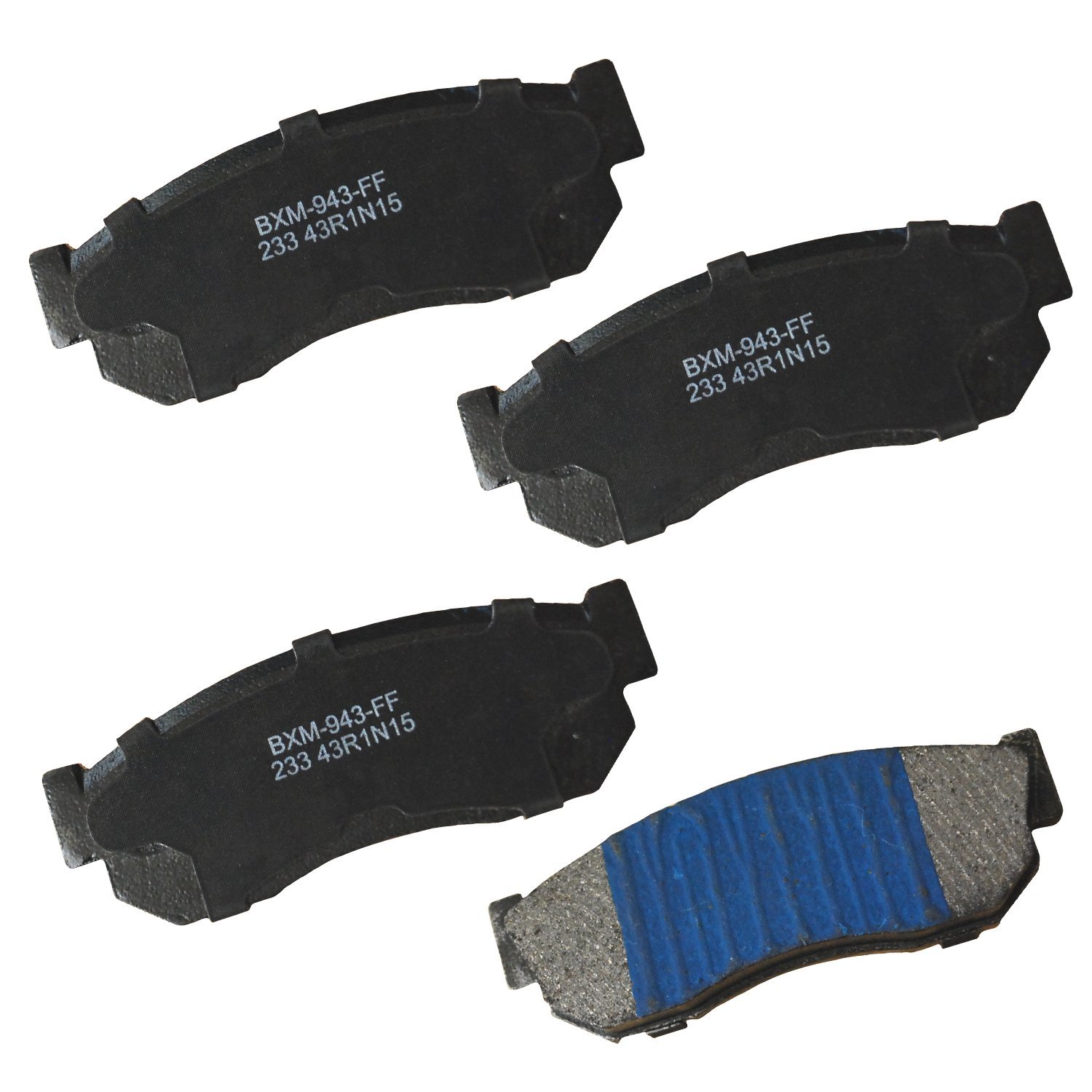 Bendix Premium SBM233 Semi-Metallic Front Brake Pads for Nissan Pulsar 1983, Pulsar NX 1985-1983, Sakura 1986-1984, Sentra 1983-1982, Tsuru 1991-1984, Subaru Justy 1989-1987