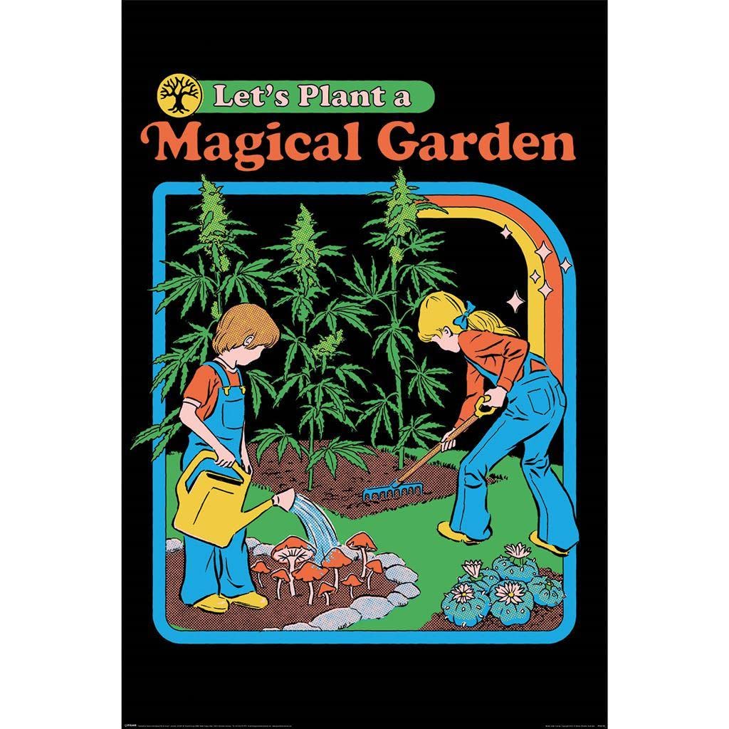Steven Rhodes Let's Plant A Magical Garden Poster