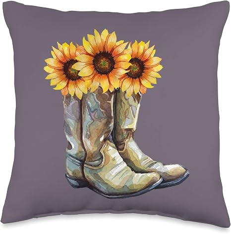 Amazon.com: Country Cowgirl Boots Regalos para Hippies Little Hippie Lotta  Bit Country Cowgirl Boots Throw Pillow Almohada de 15.7 x 15.7 in,  multicolor : Hogar y Cocina