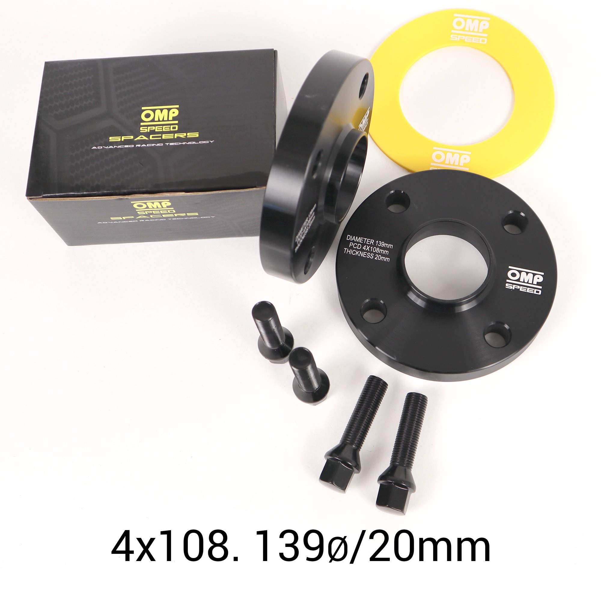 OMP Speed Élargisseurs De Voie 20mm - Entretoise Roue 4x108 CB 57.1 - OMPS08172001