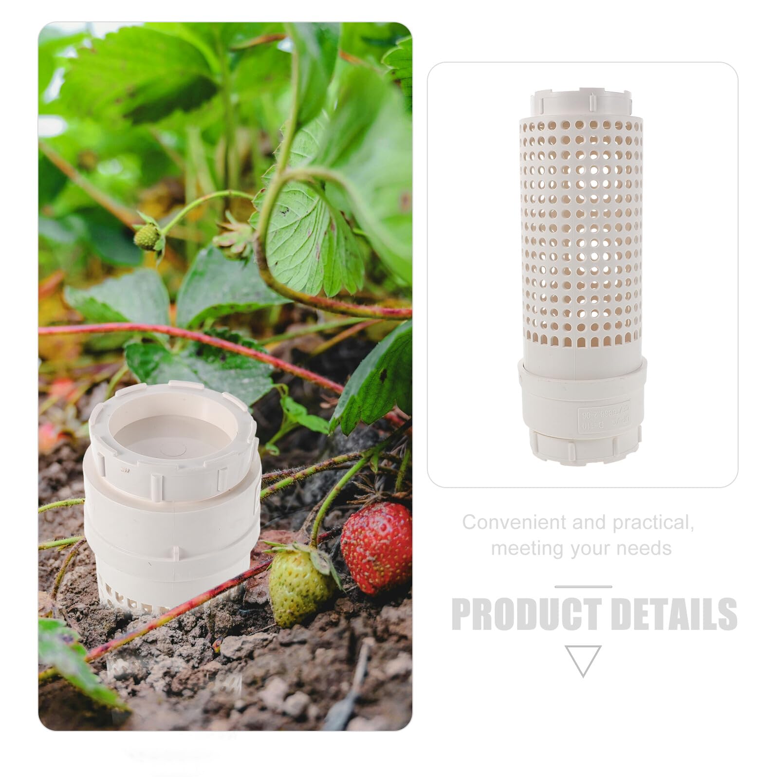 Abaodam Lombricompostera Subterránea de Plástico Duradero con Tapa Perforada Contenedor para Reciclaje de Residuos de Cocina y Verduras Compacto para Jardín y Compostaje Espacios