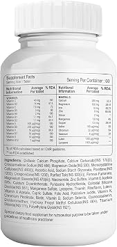 Dharma Healthvit Cenvitan Women Multivitamin & Multimineral with 26 Nutrients (Vitamins and Minerals) | Anti-Oxidants, Energy, Metabolism, Immunity, Beauty and Healthy Appearance - 60 Tablets