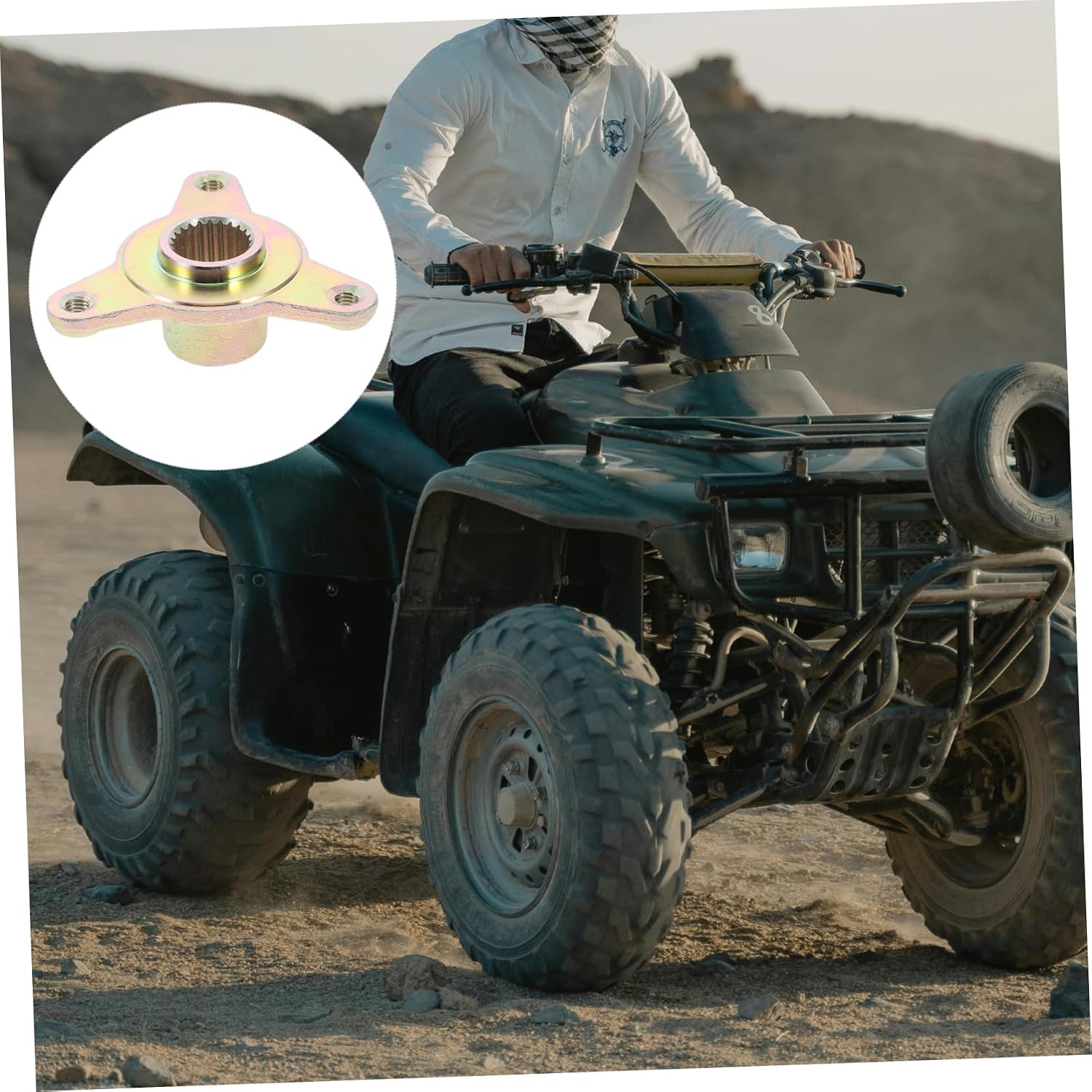 110cc Atv Wheel Rim Hub for Go-kart Axle Support for Enhanced Safety and Stability Easy Installation for Beginners and