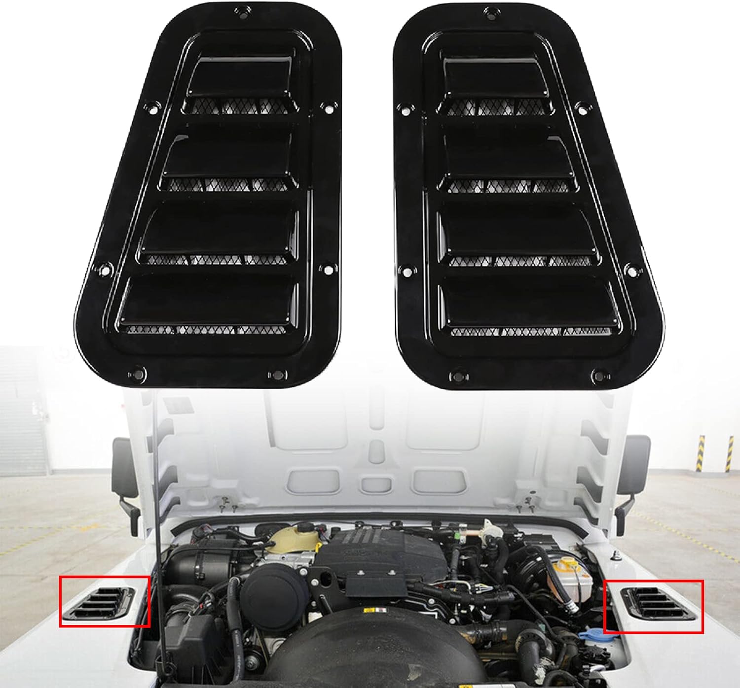 Front Side Hood Vent Trim Cover Fits for Land Rover Defender Last Generation