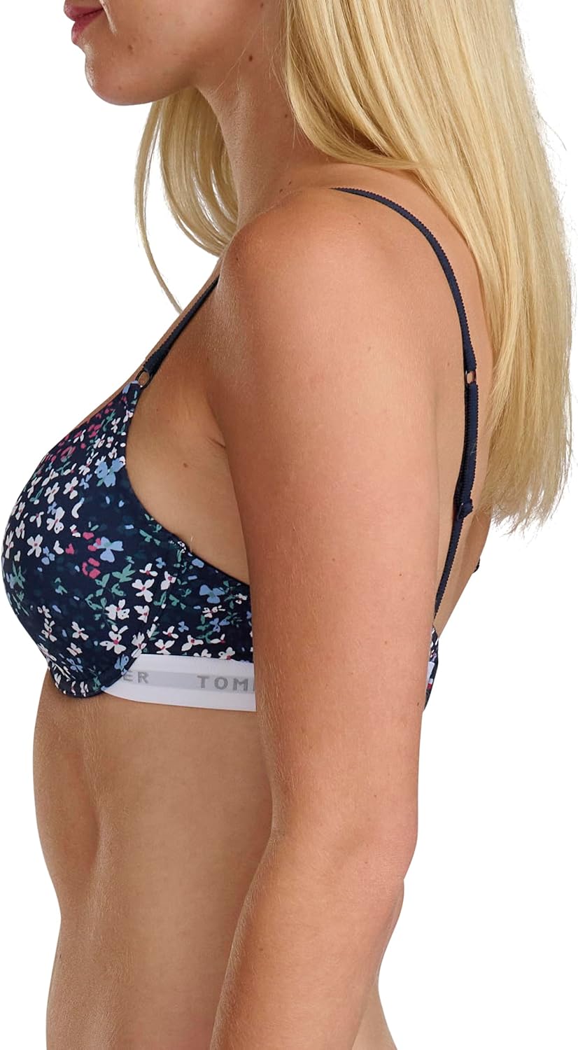 Tommy Hilfiger Womens Microfiber Push Up Bra 2-Pack