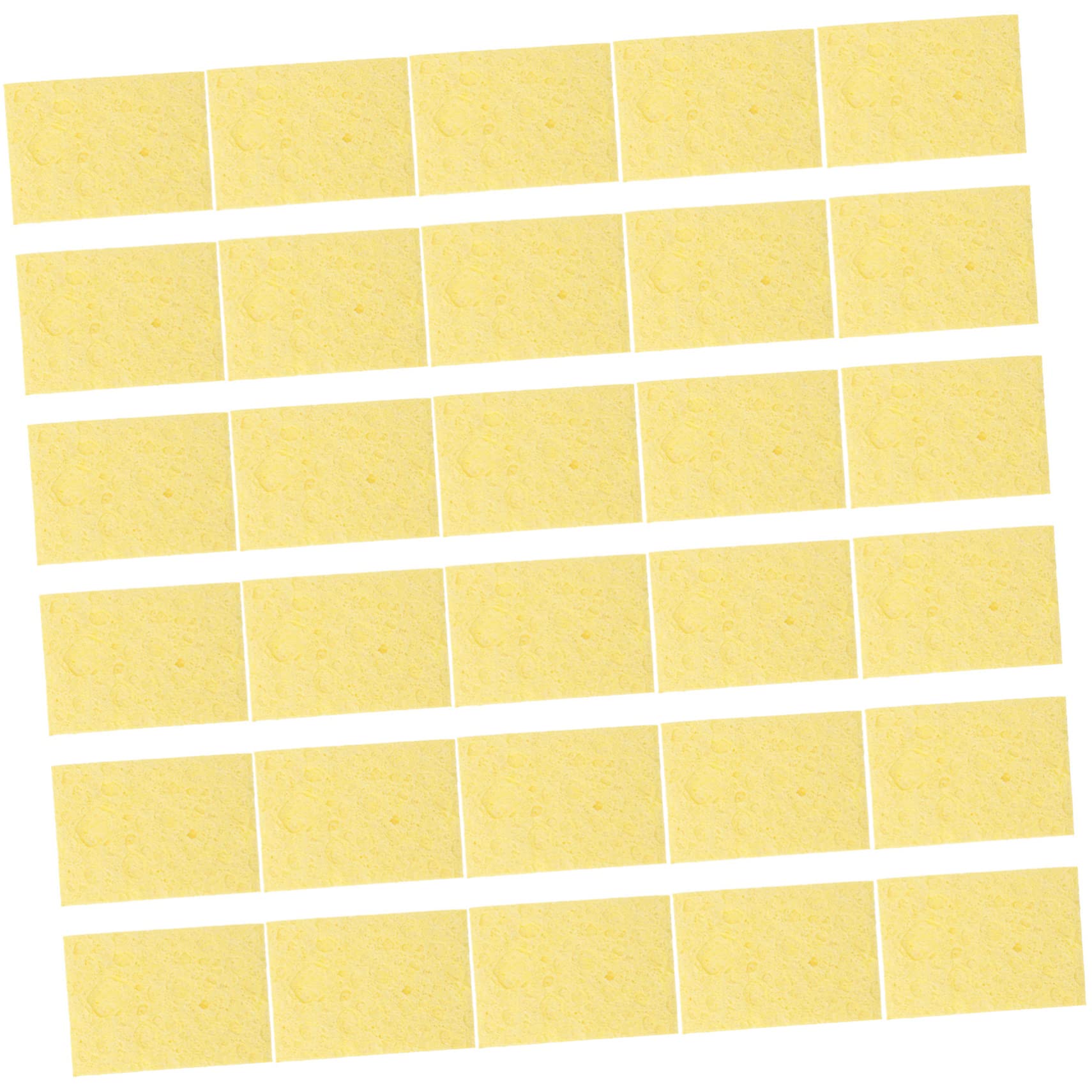 OSALADI 30Pcs Soldering Sponge Cleaning Sponge for Soldering Head Lightweight and Portable Tin Cleaner for Welding and Soldering Stations